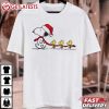 Snoopy And Woodstock Walking in Winter Christmas T Shirt (2)