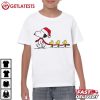 Snoopy And Woodstock Walking in Winter Christmas T Shirt (4)