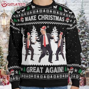 Funny Trump Dancing Make Christmas Great Again Ugly Sweater (2)