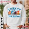 Detroit Lions Turkey And Touchdowns Football Thanksgiving T Shirt (1)