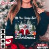 I'll Be Home For Christmas Funny Santa Claus Trump 2024 T Shirt (4)