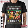 Did You Try Icing It Retro Christmas Gingerbread Nurse Squad T Shirt (3)