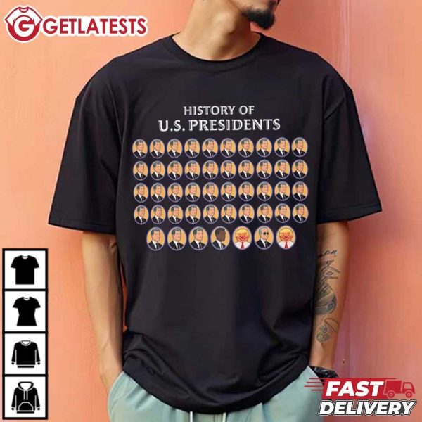 History of US Presidents Funny Political T Shirt (3)