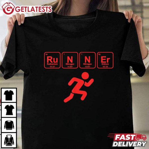 Runner Periodic Table Funny Running Marathon Lovers T Shirt (1)