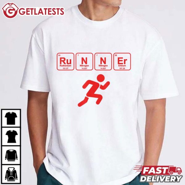 Runner Periodic Table Funny Running Marathon Lovers T Shirt (3)