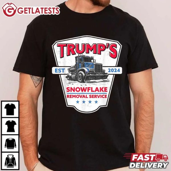 Trump's Snowflake Removal Service Funny Trump 2024 T Shirt (1)