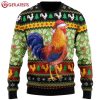 Chicken Santa Hat Ugly Christmas Sweater (1)