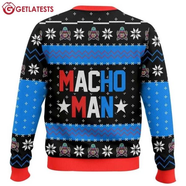 Macho Merica Macho Man Randy Savage Ugly Sweater (2)