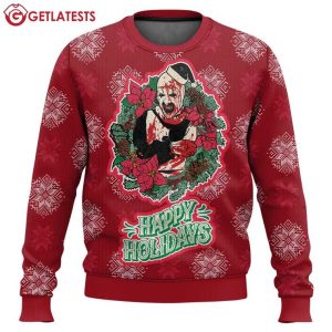 Terrifier Happy Holidays Horror Movie Ugly Sweater (3)