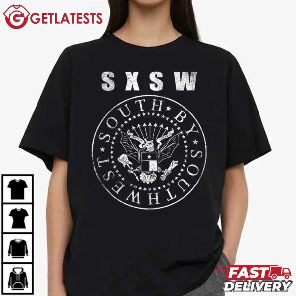 SXSW Bat South By Southwest Austin Texas T Shirt (4)