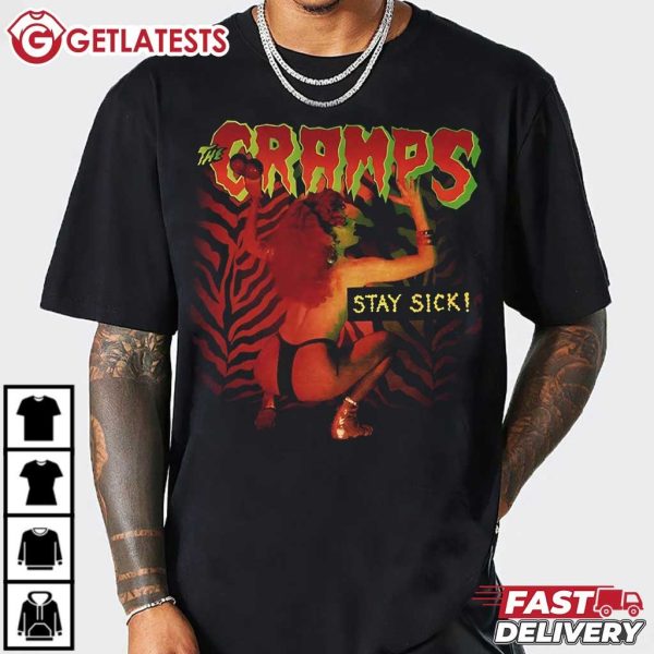 The Cramps Stay Sick Album Rock Band T Shirt (4)