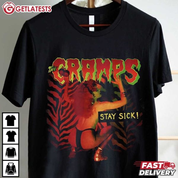 The Cramps Stay Sick Album Rock Band T Shirt (2)