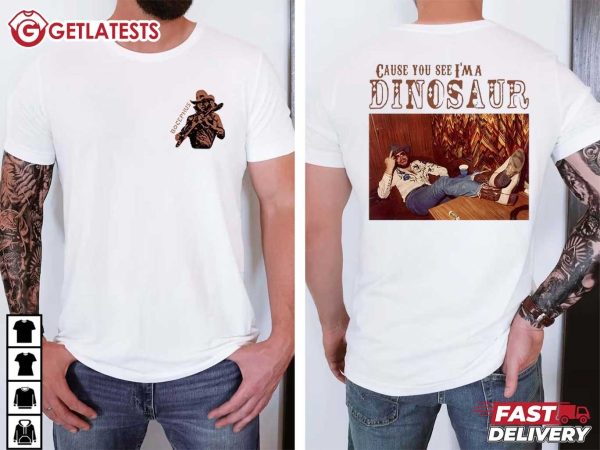 Hank Williams Jr Bocephus Dinosaur Music T shirt (1)