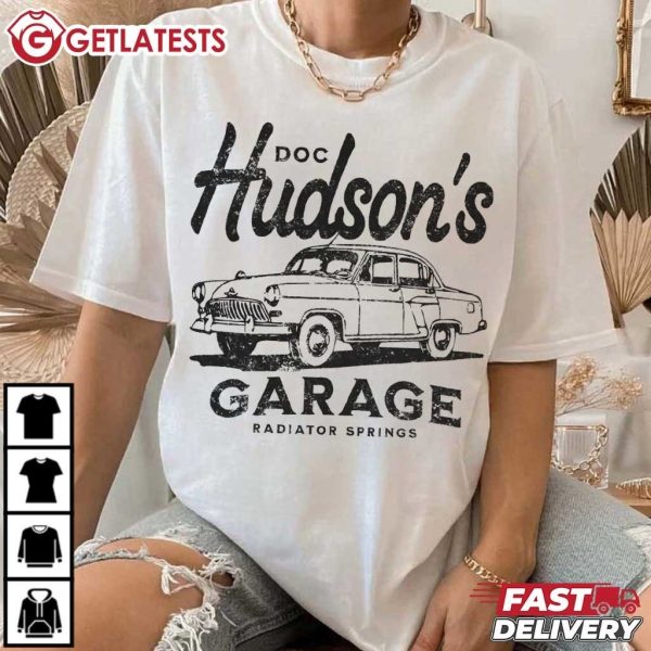 Doc Hudson Garage Radiator Springs Cars Cartoon T Shirt (4)