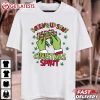 Grinch Hand Rolling Up Some Christmas Spirit T Shirt (2)