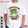 Grinch Hand Rolling Up Some Christmas Spirit T Shirt (4)