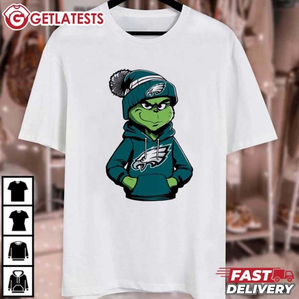 The Grinch Philadelphia Eagles Christmas T Shirt (2)