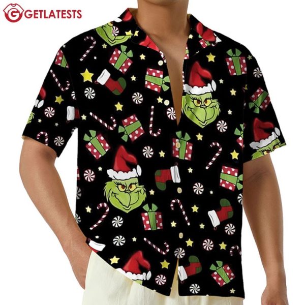 Grinch Christmas Gift For Grinch Lover Hawaiian Shirt (1)