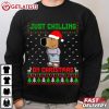 Chill Guy Just Chilling On Christmas Funny Meme T Shirt (4)