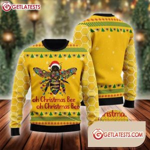 Oh Christmas Bee Ugly Christmas Sweater (1)