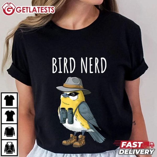 Bird Nerd Funny Bird Watching Bird Lover T Shirt (1)