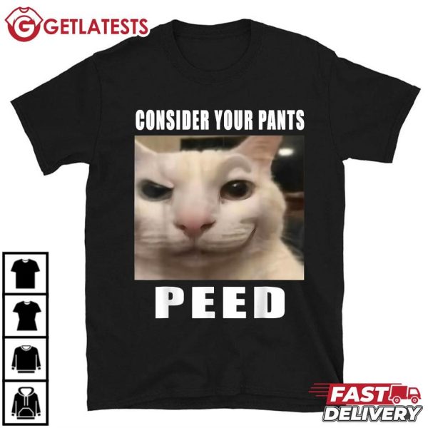 Consider Your Pants Peed Silly Cat Meme T Shirt (2)