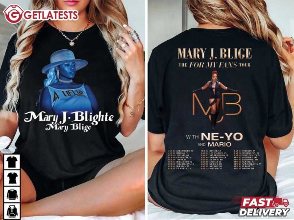 Mary J Blige The For My Fans 2025 Tour Music T Shirt (1)