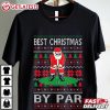 Santa Golf Best Christmas By Par Golf Lover T Shirt (2)