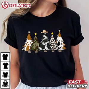 Western Noel Christmas Cowboy Tree T Shirt (3)