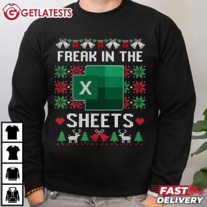 Excel Office Freak In The Sheets Christmas T Shirt (4)