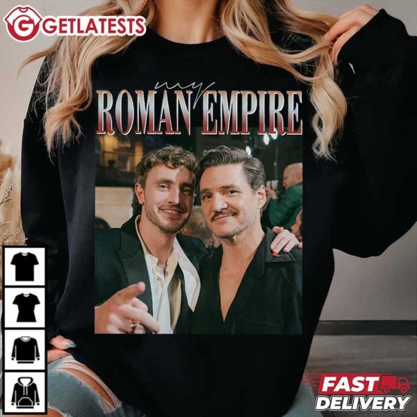 Pedro Pascal Paul Mescal This Is My Roman Empire Vintage T Shirt (1)