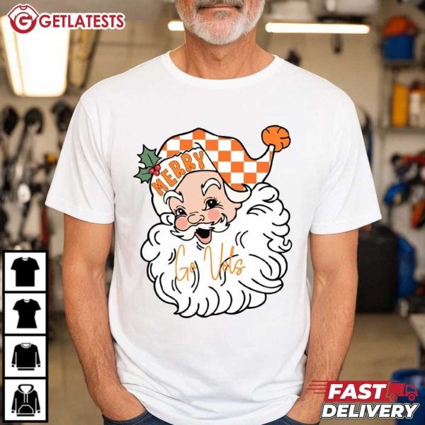 Tennessee Volunteers Go Vols Santa Merry Christmas T Shirt (3)