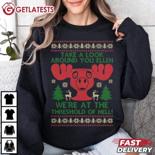 Clark Griswold Take A Look Around You Ellen Christmas Movie T Shirt (1)