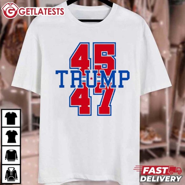 Trump 45 47 President Trump Won Again T Shirt (2)