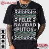 Feliz Navidad Putos Gothic Skull Christmas T Shirt (3)