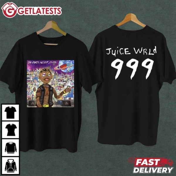 Juice Wrld The Party Never Ends Album Music T Shirt (2)