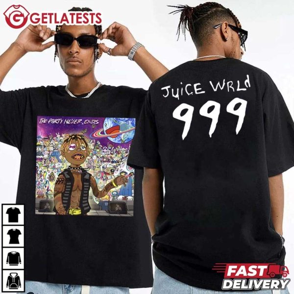 Juice Wrld The Party Never Ends Album Music T Shirt (1)