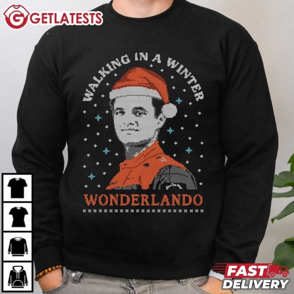 Lando Norris Walking In A Winter Wonderlando Christmas T Shirt (1)