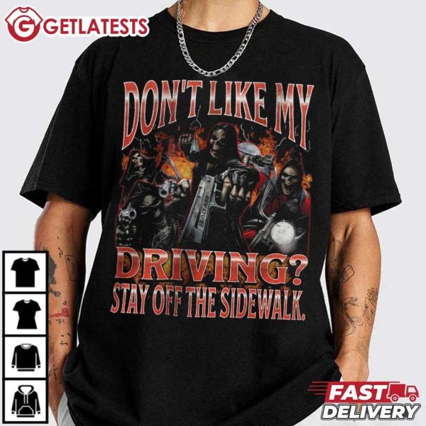 Badass Skeleton Don't Like My Driving Offensive Hard Skeleton Meme Boot (3)