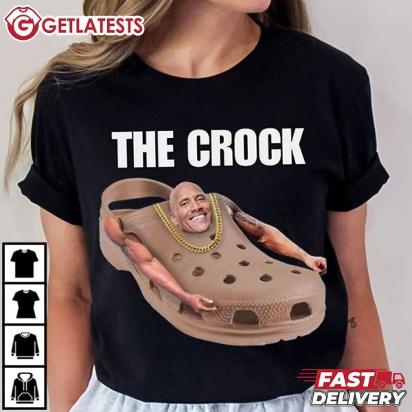 The Crock Dwayne Johnson Funny Crocs Meme T Shirt (4)