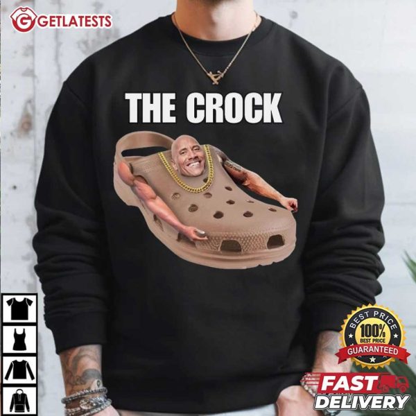 The Crock Dwayne Johnson Funny Crocs Meme T Shirt (1)