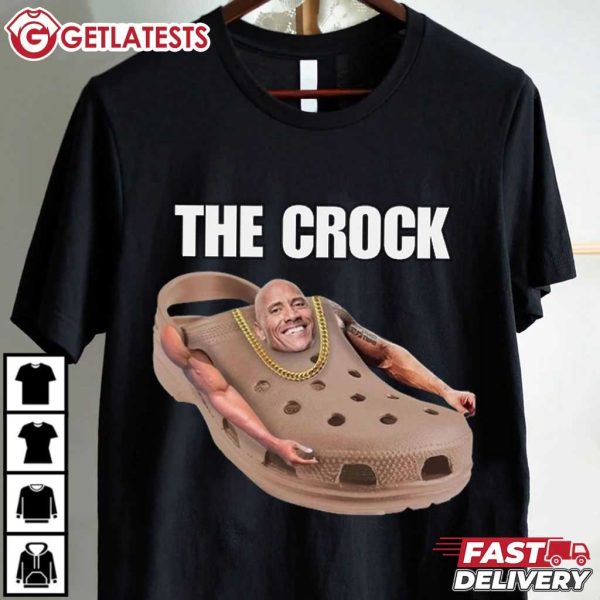 The Crock Dwayne Johnson Funny Crocs Meme T Shirt (2)