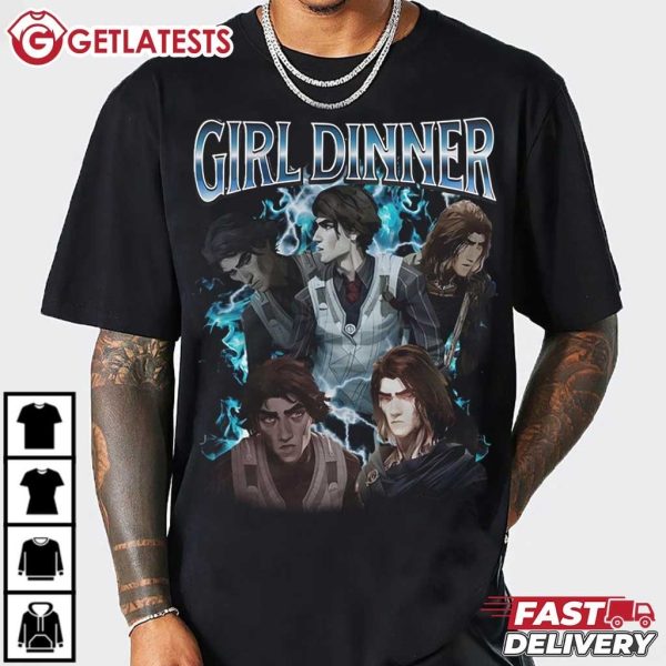 Viktor Girl Dinner League of Legends Arcane T Shirt (4)