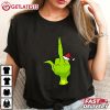 Grinch Hand Middle Finger Funny Xmas Santa T Shirt (1)