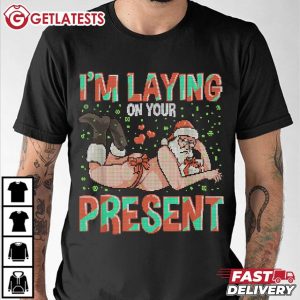 Funny Santa I'm Playing Your Present Christmas T Shirt (1)