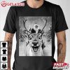 Funny Reindeer Selfie Santa Christmas Gifts T Shirt (3)