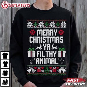 Merry Christmas Ya Filthy Animal Xmas T Shirt (2)