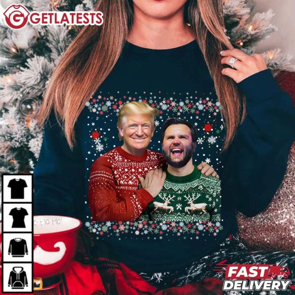 Trump Vance Brothers MAGA Funny Christmas T Shirt (1)