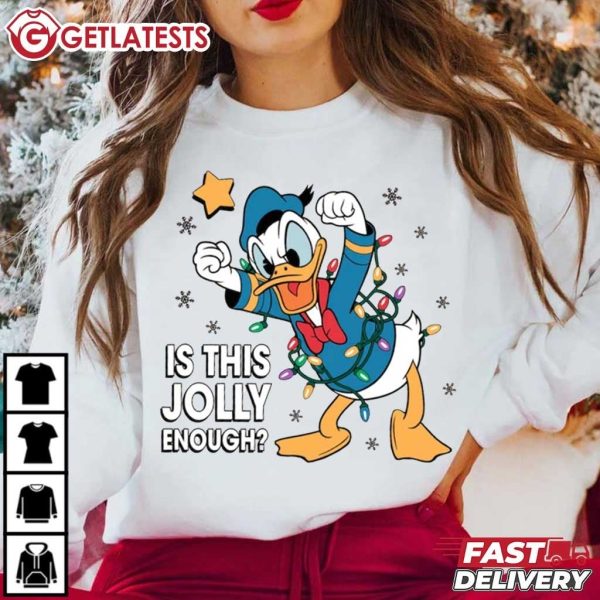 Donald Duck Is This Jolly Enough Funny Christmas T Shirt (1)