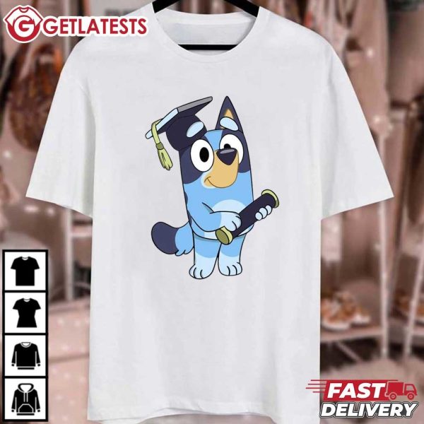 Bluey Dog Graduate Cute Preschool Graduation Gift T Shirt (2)